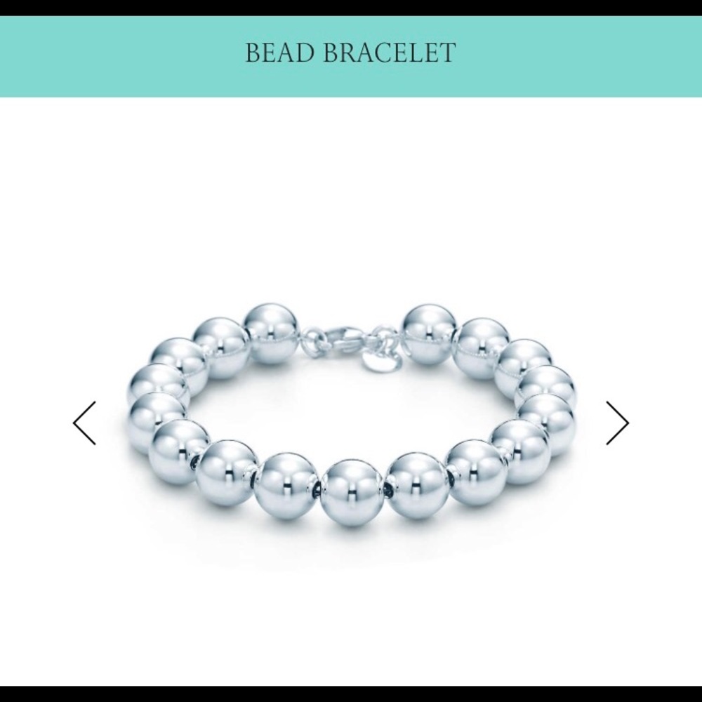 Tiffany Bead Bracelet Sterling Silver