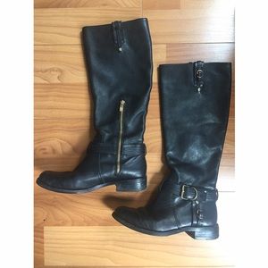 Vince Camuto Basic Black LEATHER Boots