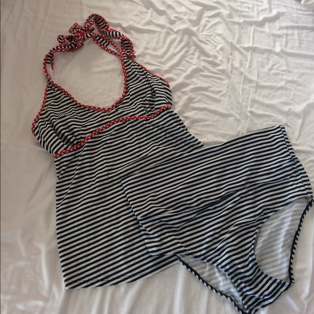 Maternity tankini and cover up