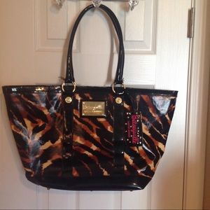 Betsyville by Betsy Johnson Tiger Print Large Tote