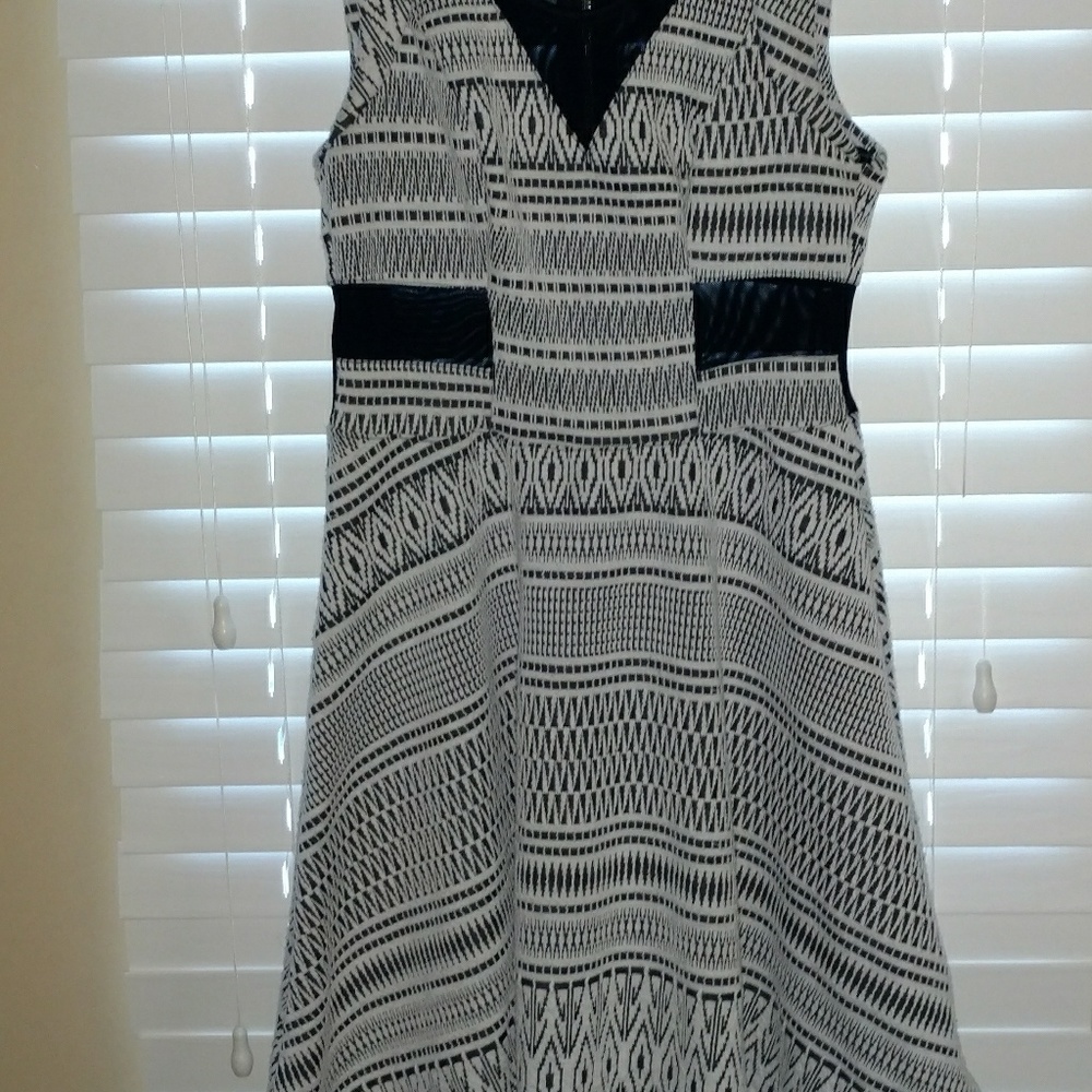 Black and White skater dress*MOVING SALE*