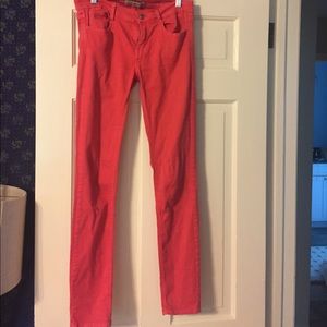 Pink high rise Zara jeans
