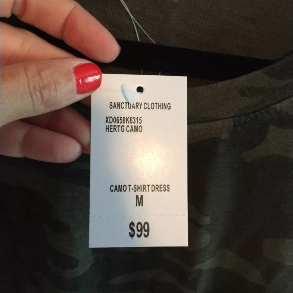 New! Sanctuary Chamo t shirt dress size -medium - Picture 5 of 6