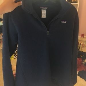 Women's navy quarter-zip Patagonia