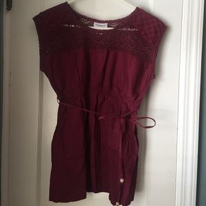 Motherhood Maternity sleeveless empire waist top