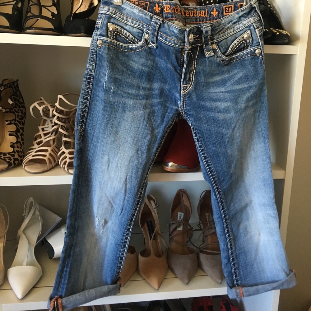 Rock revival Capri jeans