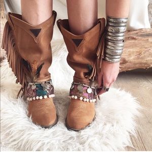 Layer Boots fringe boots