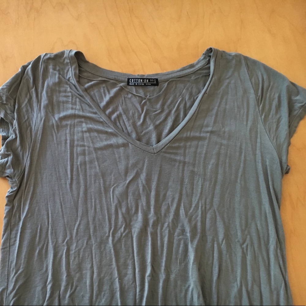 Green/grey cotton on t-shirt