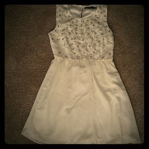 White dress with beading and sequin!