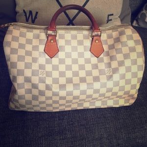 AUTHENTIC Louis Vuitton Damier Azur Speedy 30! 💗