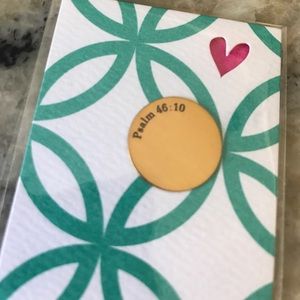 New Origami Owl Psalm 46:10 Plate in Gold