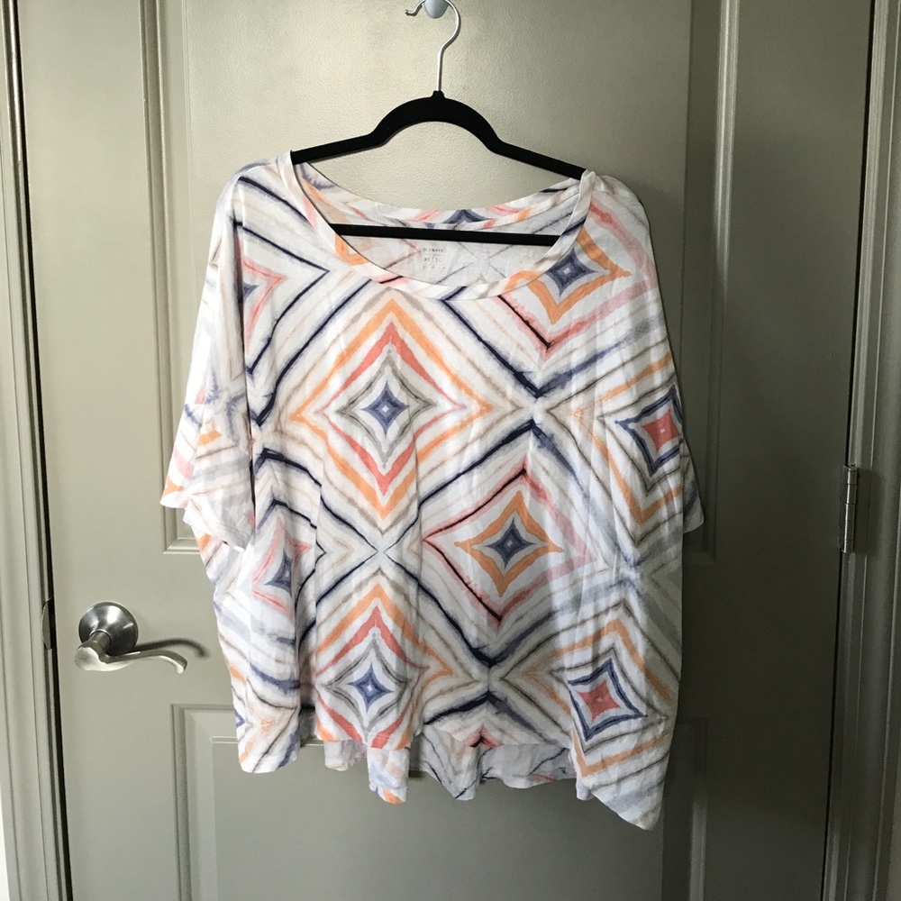 Multicolored funky loose tee!!
