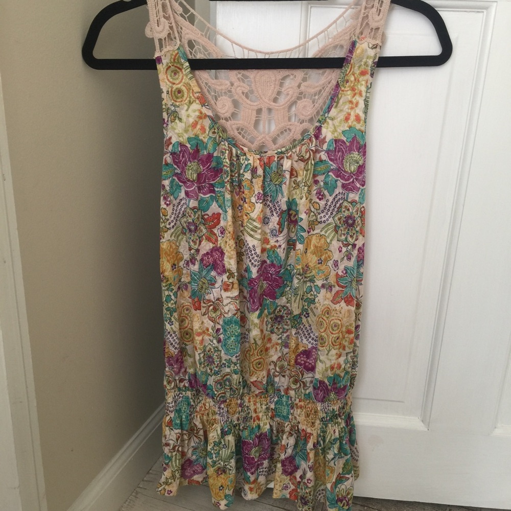 Forever 21 Flower Printed Tank