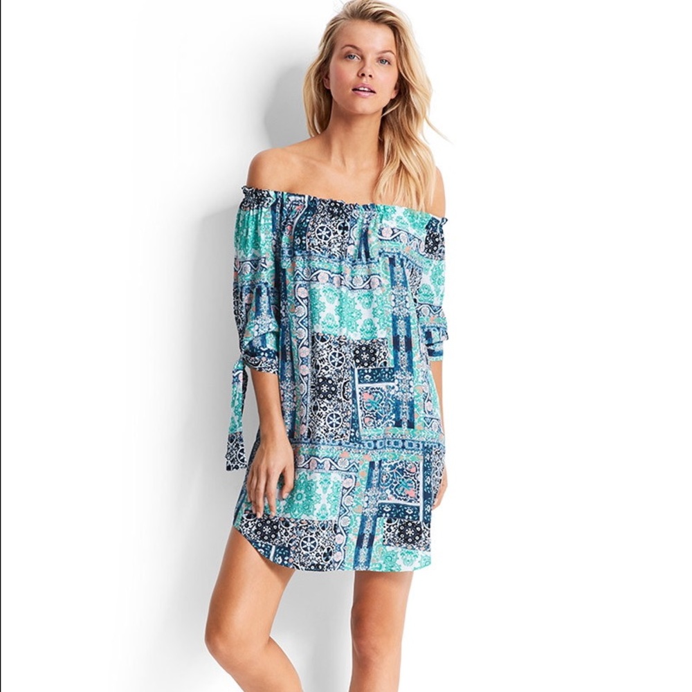 SOLD Off the shoulder seafolly dress