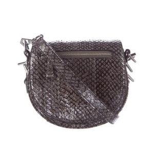 Rebecca Minkoff Astor Saddle Bag Silver Metallic