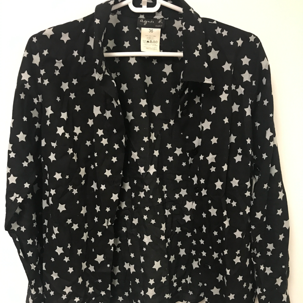 designer, agnes b, blouse, top