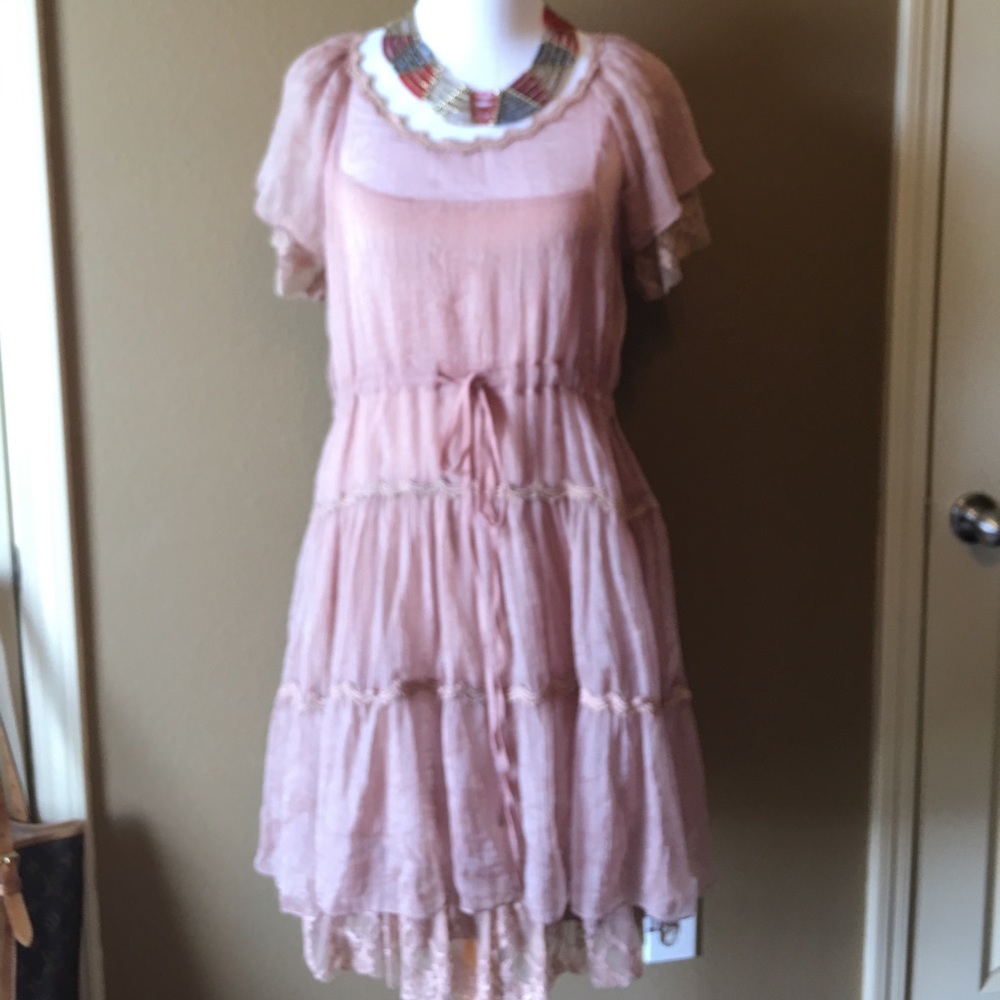 A'reve 2 Piece Lace Slip Dress