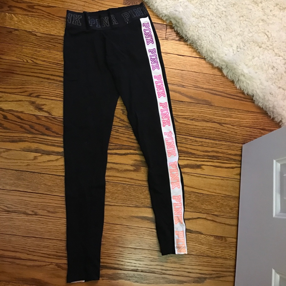 PINK XS WOMENS YOGA LEGGINGS