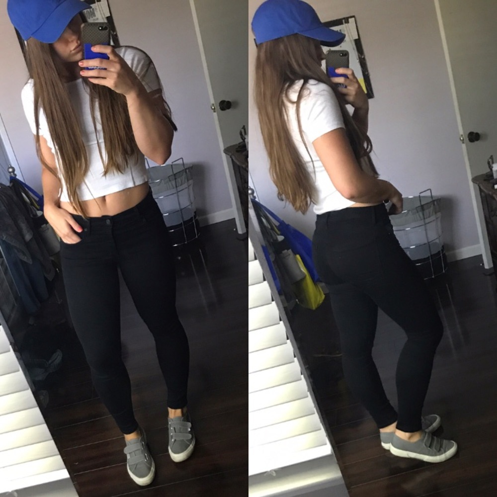 Agolde Black Skinny Jeans