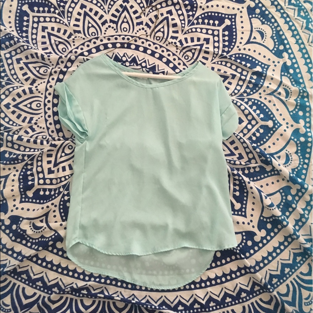 *BRAND NEW* Blue Sheer Top