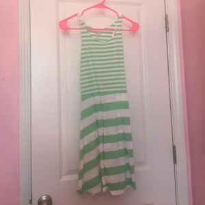 Light green striped old navy dress