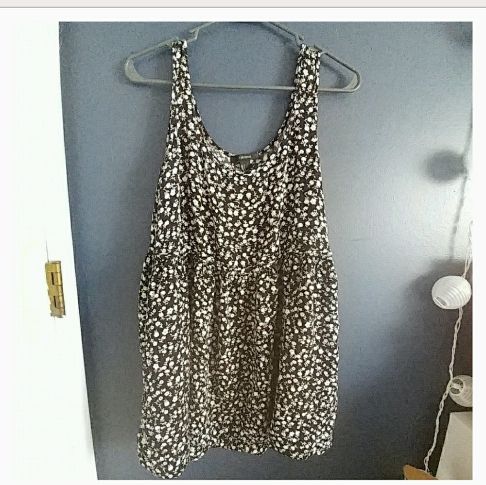 ❌SOLD❌B&W Babydoll Tunic/Dress - Picture 3 of 4