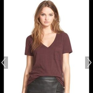 Madewell v neck pocket tee