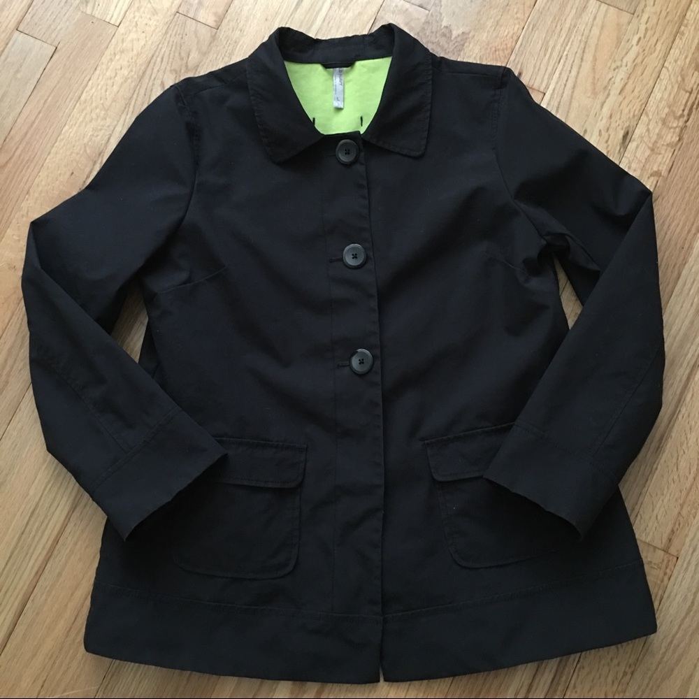 Old Navy Large Coat Jacket Black Button Down