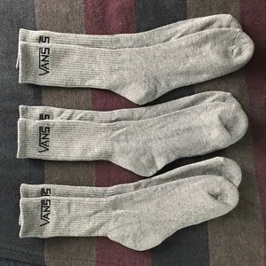 Vans Heather Grey Crew Socks (NEVER WORN)