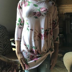 Floral knot shirt
