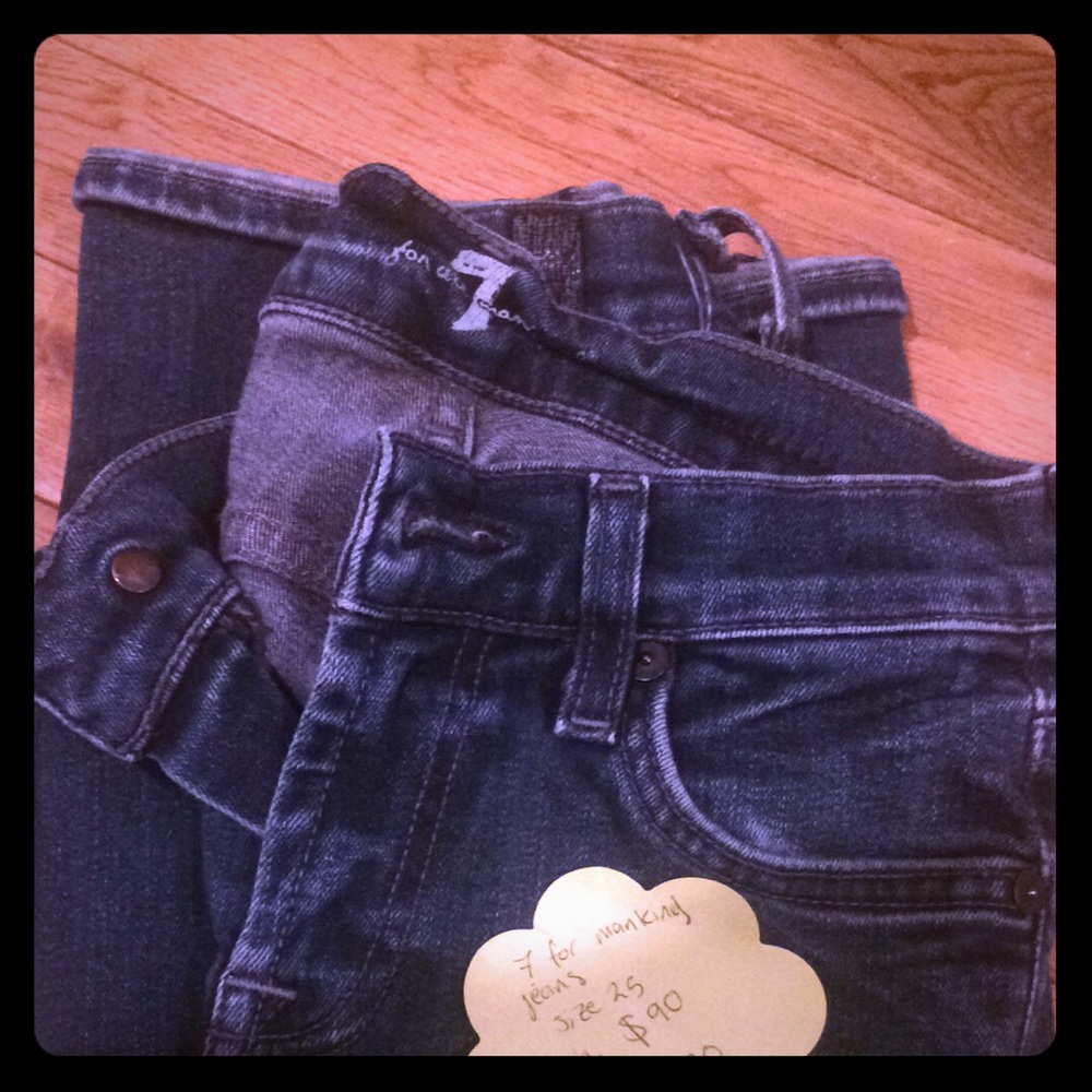 Blue jeans (worn)