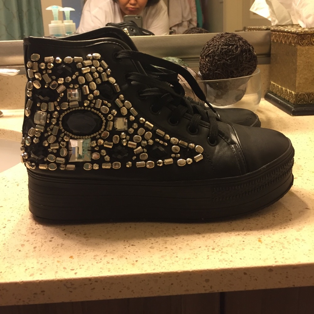 Bakers bedazzled sneakers
