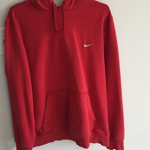 Oversized vintage red nike sweatshirt!!