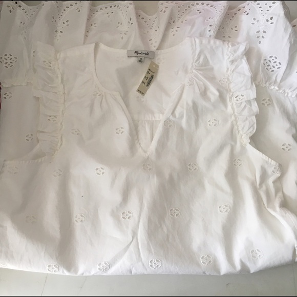 Madewell Eyelet Garden Dress NWT - Picture 4 of 5