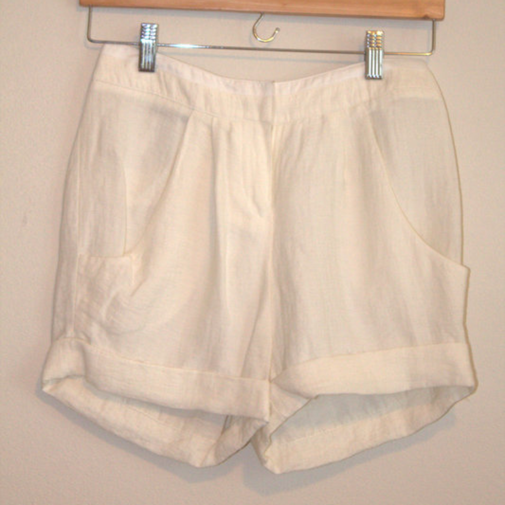 BCBGirls Cream Dress Shorts