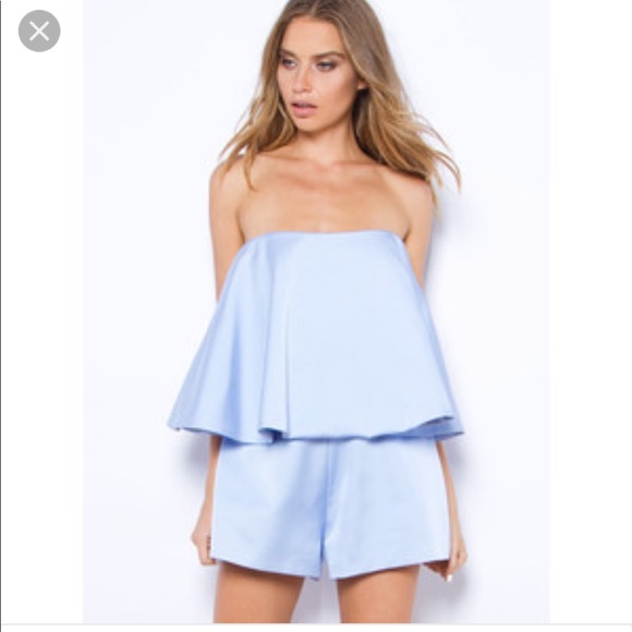powder blue playsuit