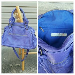 Kimchi Blue Croc-Embossed Satchel in Purple