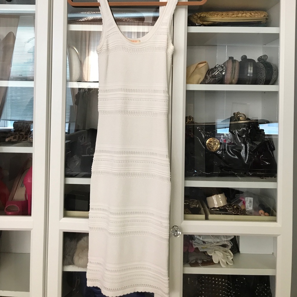 Torn By RONNY KOBO White Crochet Dress