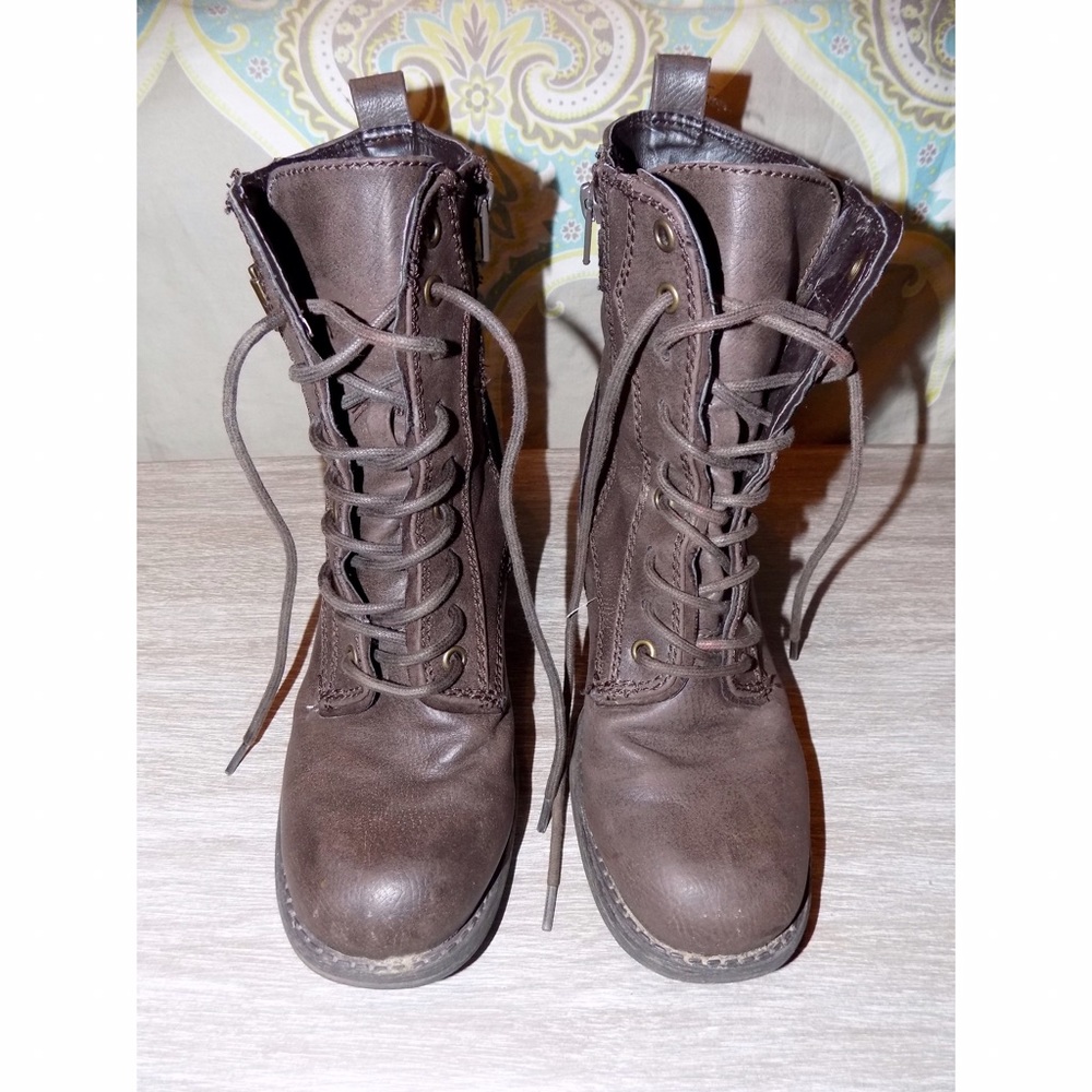 Rustic Combat Boots