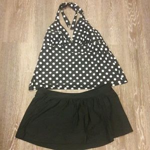 Polka dot swimsuit