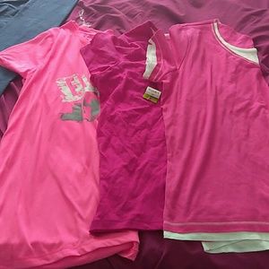 3 lot brand new breast cancer shirt w/free pants