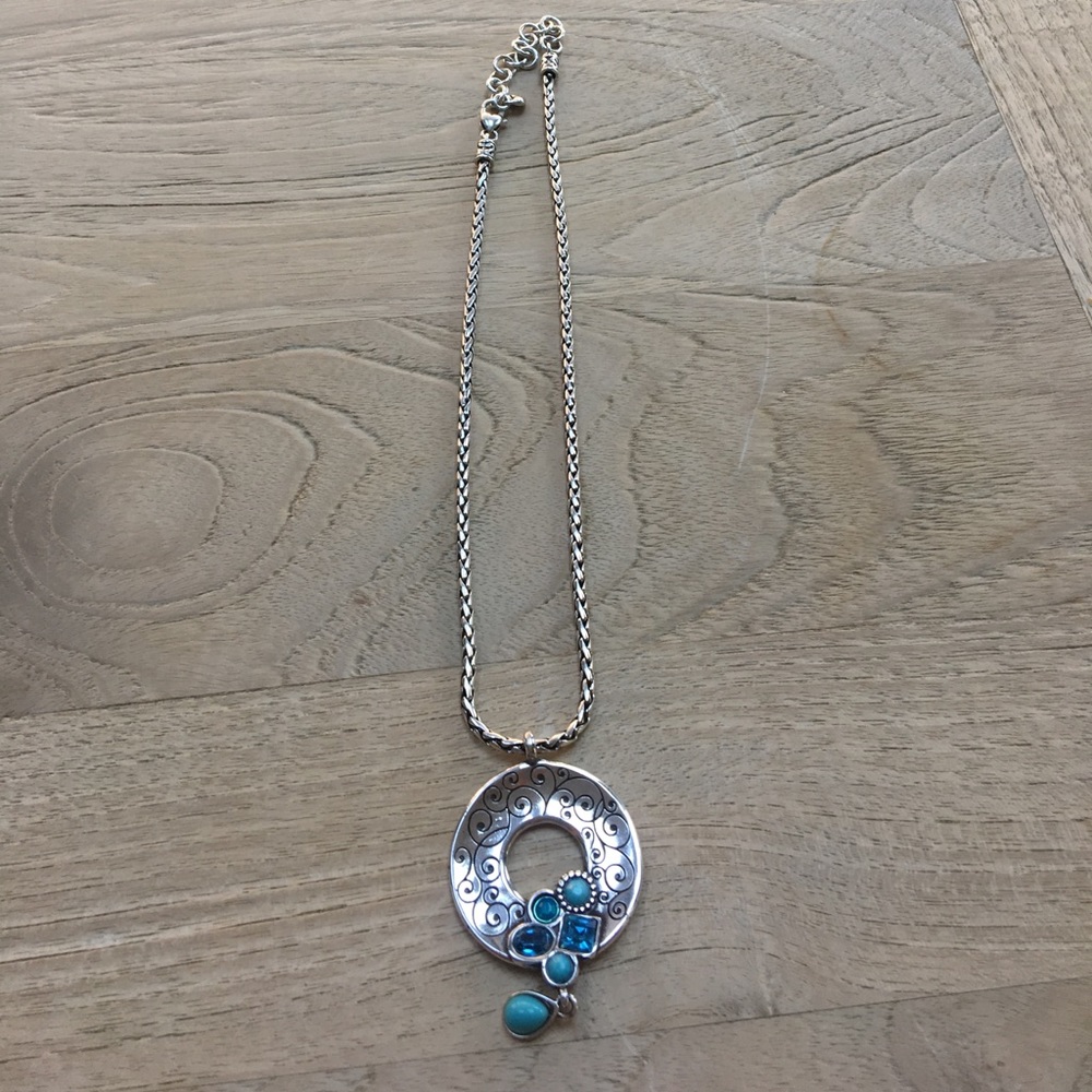Sterling silver turquoise necklace
