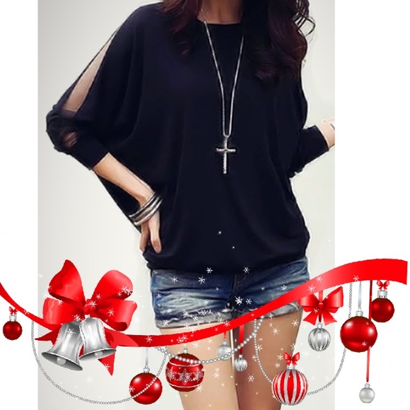 SOLD Sheer♦️ l Sleeves l Top - Picture 2 of 8