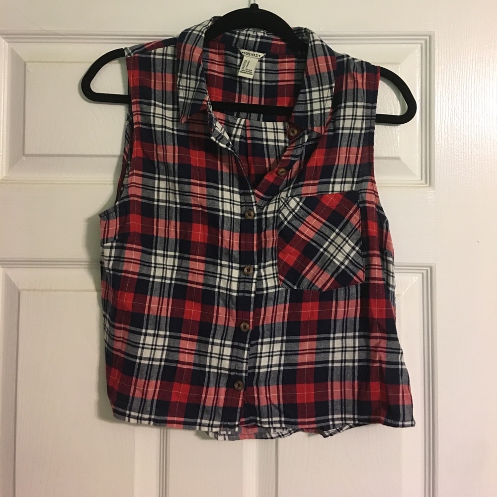 Plaid Crop Top Forever 21