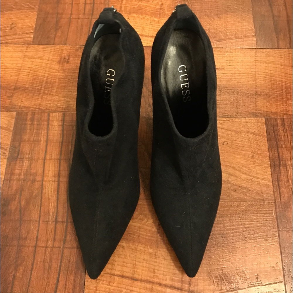GUESS ANKLE BOOTIES SUEDE BLACK SIZE 6