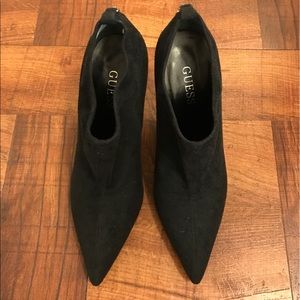 GUESS ANKLE BOOTIES SUEDE BLACK SIZE 6