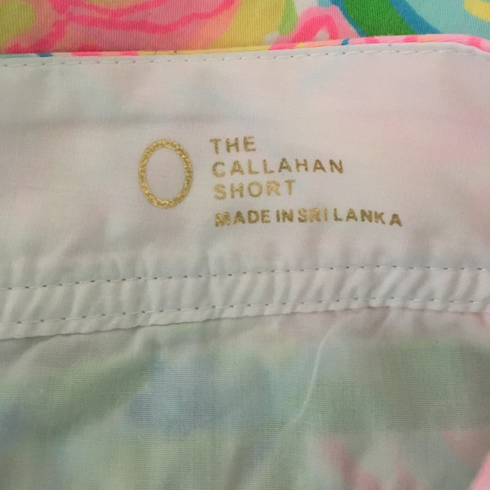 Lilly Pulitzer Callahan shorts 0 So A Peeling EUC - Picture 5 of 5
