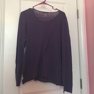 Purple long sleeve shirt