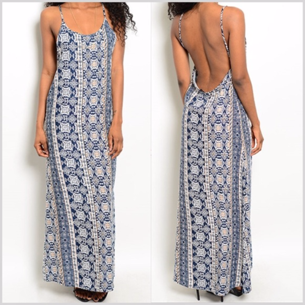 Open Back Maxi Dress - Picture 1 of 4