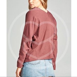 Bellanblue Tops - RYLIE Long Sleeve Top - BRICK Bellanblue Tops - RYLIE Long Sleeve Top - BRICK